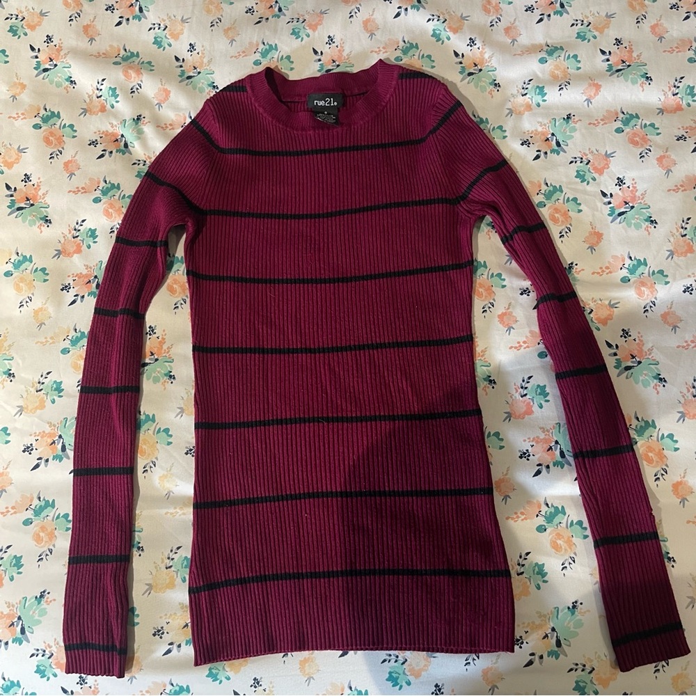 Rue21 Deep Red Knit Sweater